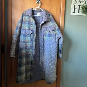 Oli and Hali quilted long jacket